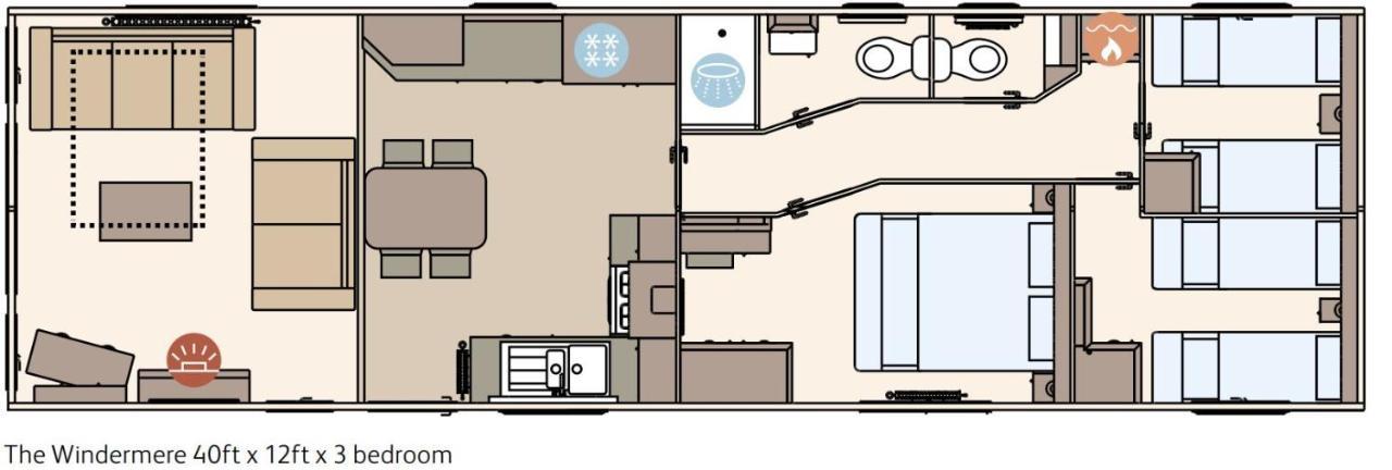Lake District Prestige Caravan, 3 Bedrooms, Sleeps 8 On Haven Holiday Park Flookburgh エクステリア 写真